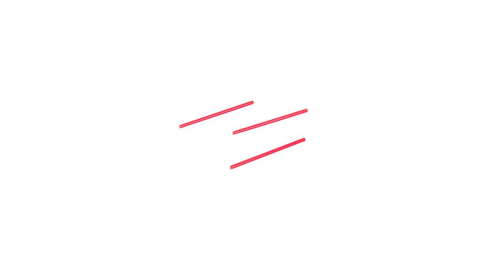 Ed Brown Products Fiber Optic Replacement Rod, 1.25in, 3 Pieces, Red, 1620-ROD-RED