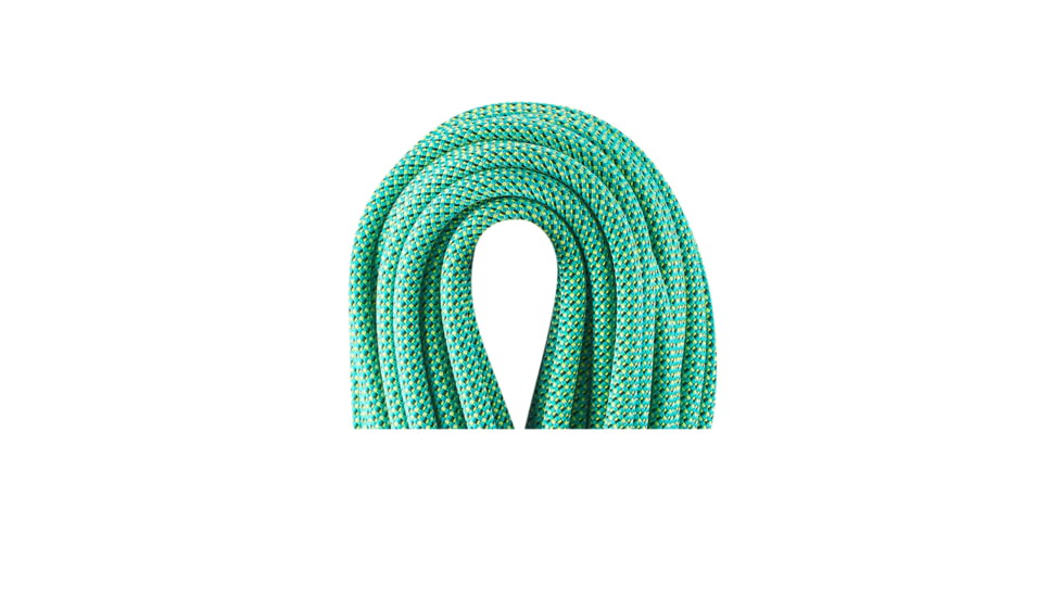 Edelrid Hummingbird Eco Dry 9.2mm Climbing Rope, Icemint/Citrus, 70m, 713420700570