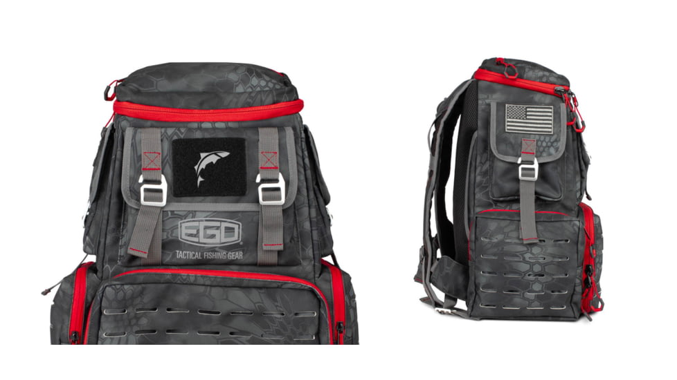 EGO Kryptek Tackle Box Bag w/ 4 tackle trays, Typhon, 75044