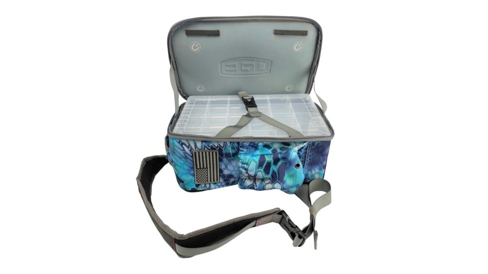 EGO Kryptek Tackle Box Sling Pack w/ 3 3700 Tackle Trays, Pontus, Pontus, 75084