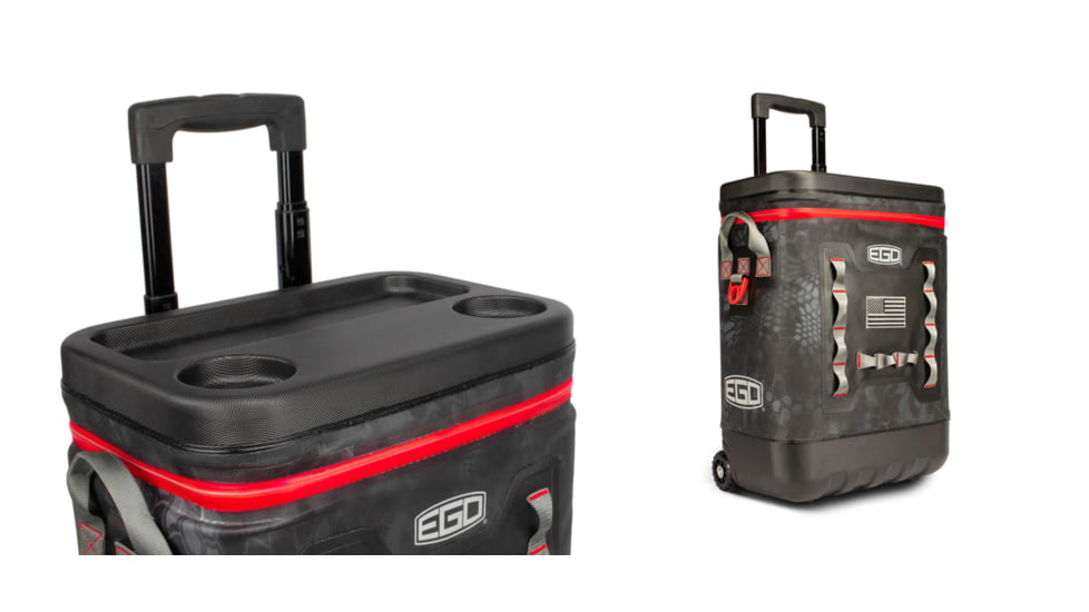 EGO Kryptek TPU Tactical 30L Cooler w/ Telescoping Handle and Wheels, Typhon, 75050