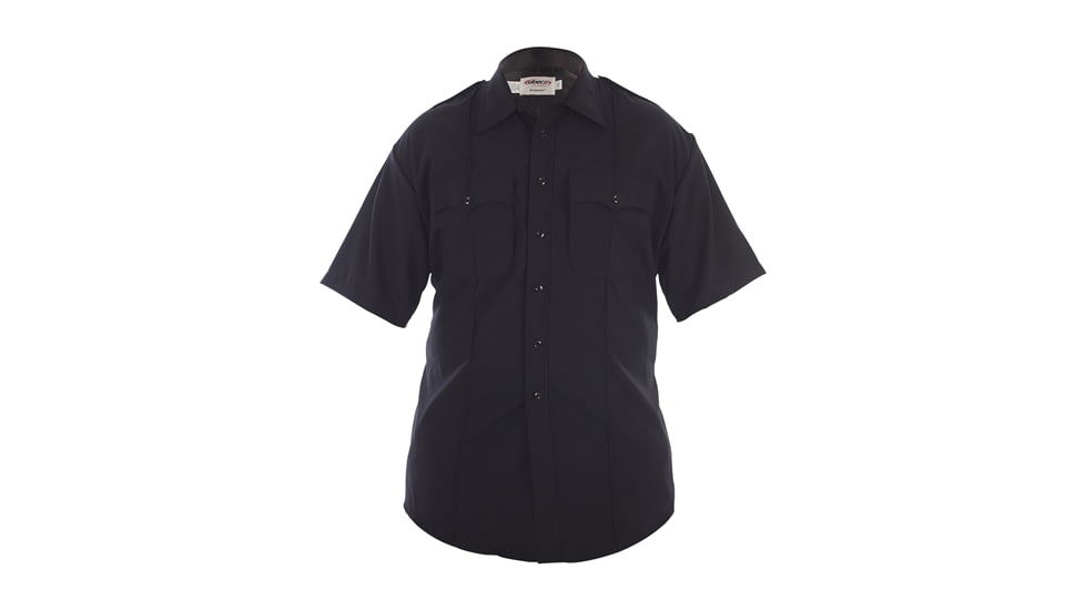 Elbeco Distinction West Coast Short Sleeve Poly/Wool Shirt - Mens, 18.5 in, Navy, 8850N-18.5