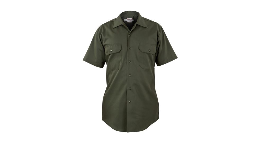 Mens, Forest Green, LA County Sheriff West Coast Short Sleeve Shirt, Class B, Plain Pocket