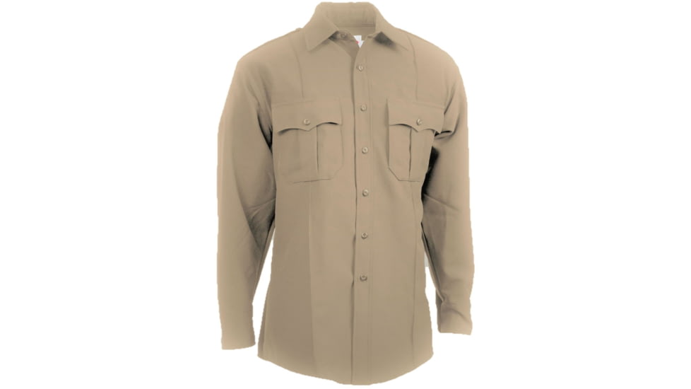 Elbeco Textrop 2 Ls Shirt - Zippered, Silver Tan - Z312N-145-35
