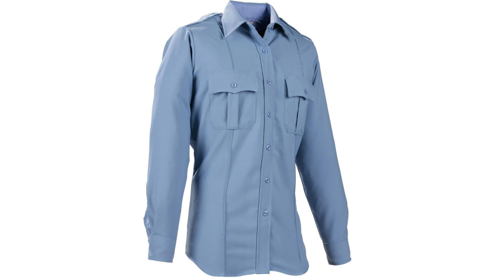 Elbeco Womens Dutymaxx Ls Shirt, Medium Blue - 9586LCD-52
