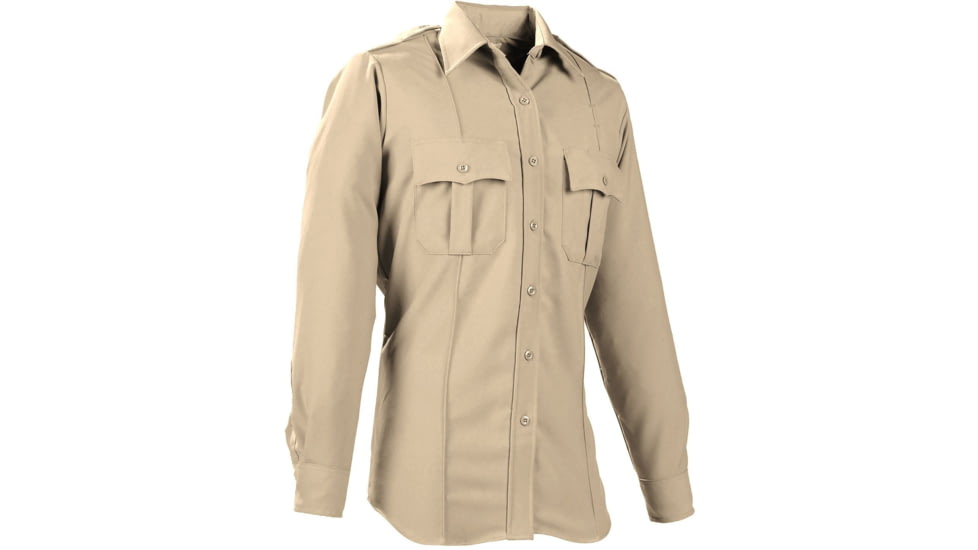 Elbeco Womens Dutymaxx Ls Shirt, Silver Tan - 9582LCD-52