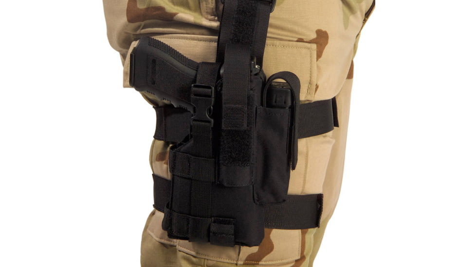 Elite Survival Systems Tactical Holster, Left Hand, Black, 7678-B-LH