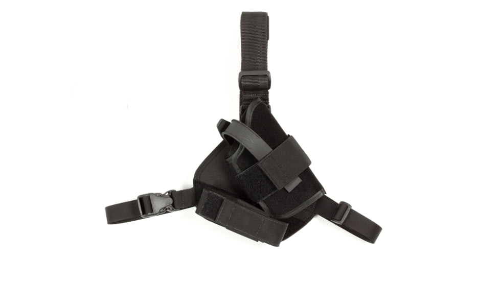 Elite Survival Systems Warden Ballistic Nylon Chest Holster, 2RDO, Right Hand, Black 7105-2RDO-RH