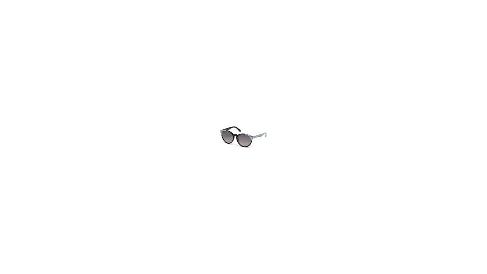 Emilio Pucci EP0028 Sunglasses - Black Frame Color, Gradient Smoke Lens Color