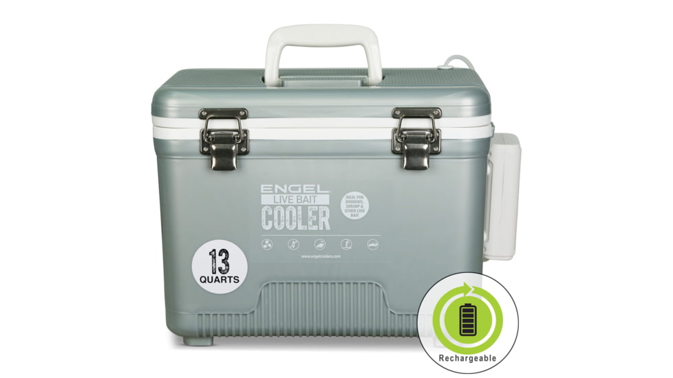 Engel Coolers Refurbished - Engel 13Qt Live bait Pro Cooler with AP3 Aerator, RF-LBC13T-PRO