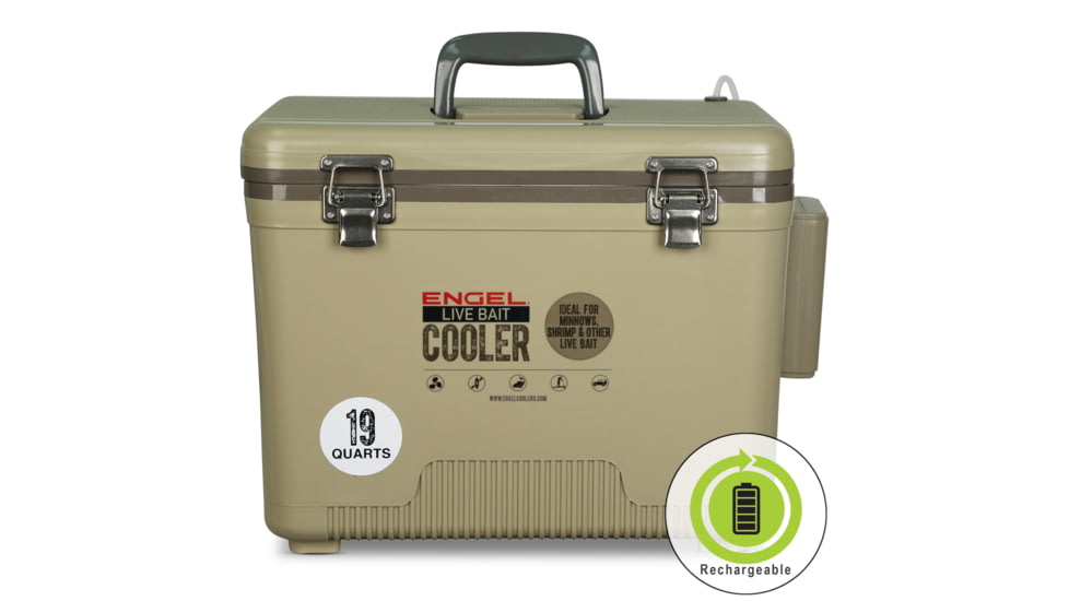 Engel Coolers Refurbished - Engel 19Qt Live bait Pro Cooler with AP3 Aerator, RF-LBC19T-PRO
