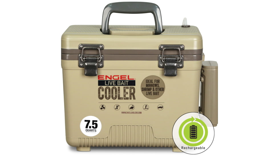 Engel Coolers Refurbished - Engel 7.5Qt Live bait Pro Cooler with AP3 Aerator, RF-LBC7T-PRO
