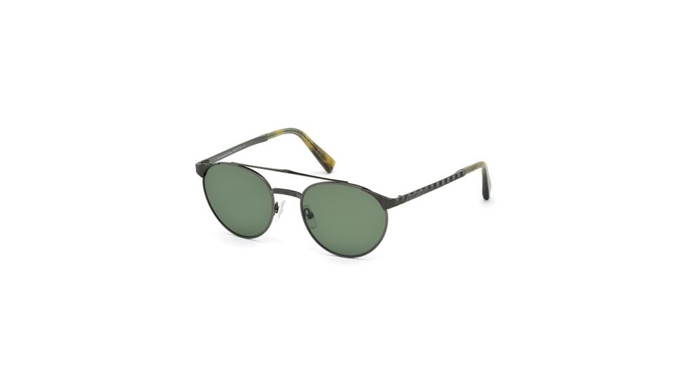 Ermenegildo Zegna EZ0026 Sunglasses - Shiny Gun Metal Frame Color