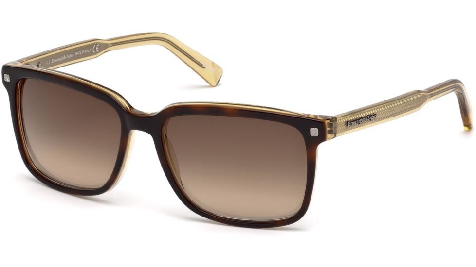 Ermenegildo Zegna EZ0062 Sunglasses - Havana Frame Color