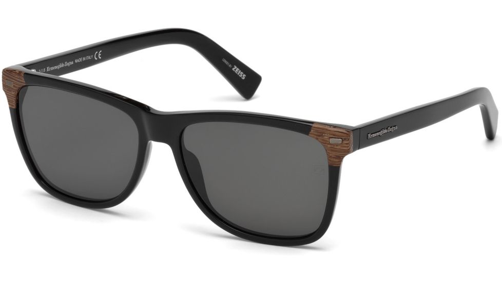 Ermenegildo Zegna EZ0082 Sunglasses - Shiny Black Frame Color