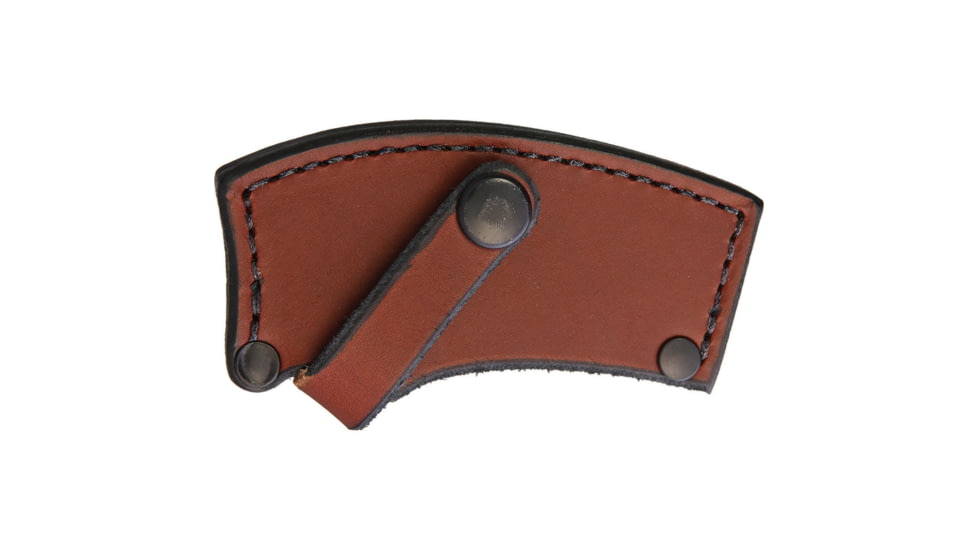 Esee Gibson Axe, 10.5in Overall, 3in Black Stonewash 1095Hc Steel Axe Head With 4.5in Cutting Edge, Brown Finger Grooved Micarta Handle, Brown Leather Sheath, Brown, GIBSON AXE