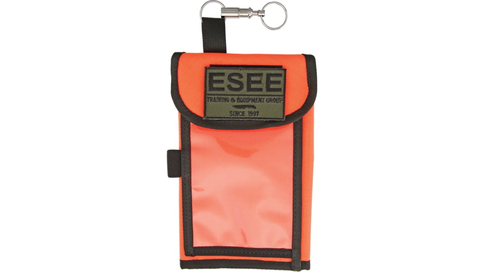 Esee Map Case, Pack 4.2 Oz, Measures 4.5in X 8in Closed And 13in X 8in Open, Blaze Orange With Black Trim, Durable 1000 Denier Nylon Construction, MAP-CASE-OR