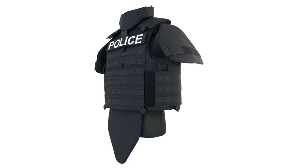 ExecDefense USA 360 Full Tactical Bulletproof Vest, Level III A, Black, Large, ED-TX229-L