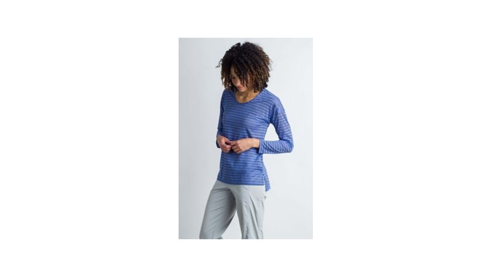 ExOfficio BA Modena Long Sleeve Tunic Women's, Lobelia Heather, S 21113078-5515_S