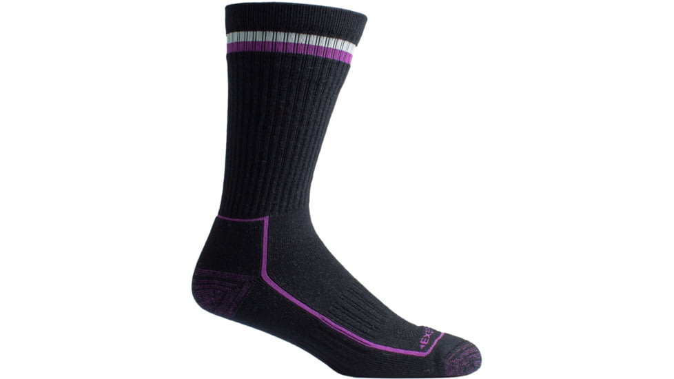 ExOfficio Bugsaway Adventure Crew Sock - Women's-Black Heather-S/M