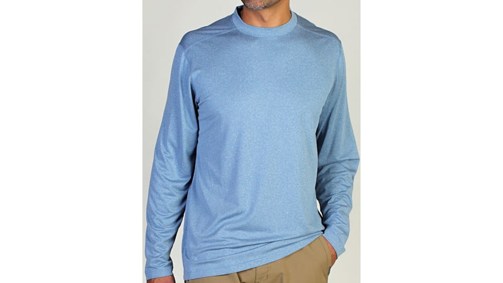 ExOfficio Bugsaway Chasr Crew  Long Sleeve Tee - Mens-Sky-Small
