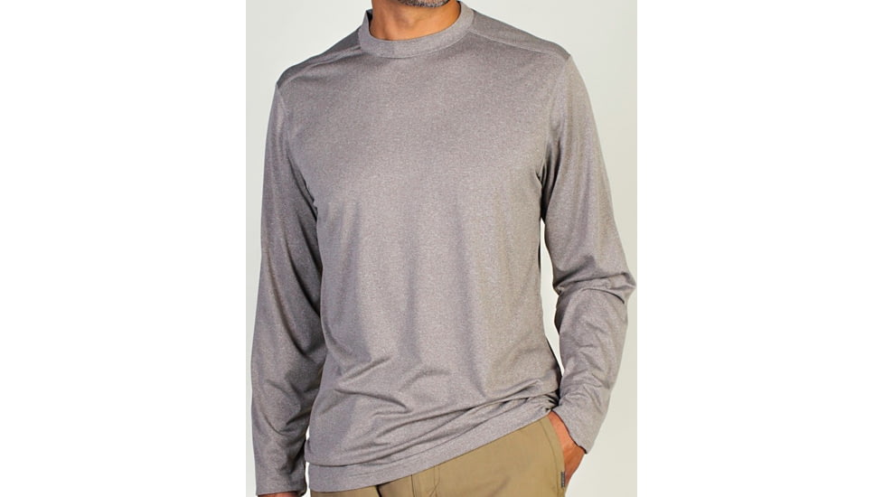 ExOfficio Bugsaway Chasr Crew  Long Sleeve Tee - Mens-Wet Sand-Small