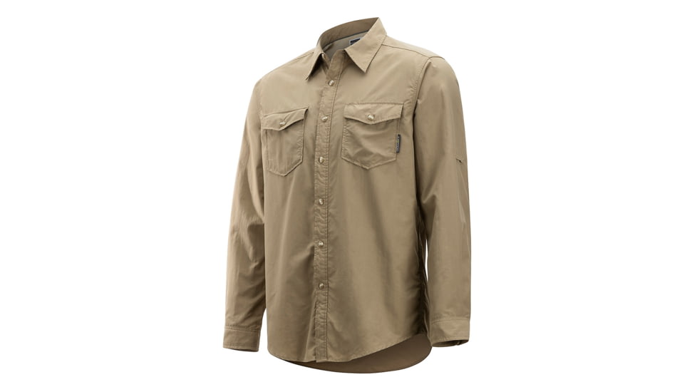 ExOfficio BugsAway Chios Long Sleeve - Men's, Walnut, Medium, 1101-3150-Walnut-M
