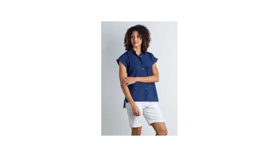 ExOfficio Lencia Short Sleeve Shirt Women's, Ink, XS 20023097-5995_XS
