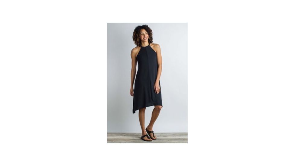 ExOfficio Wanderlux Halter Dress Women's, Black, M 20613103-9999_M