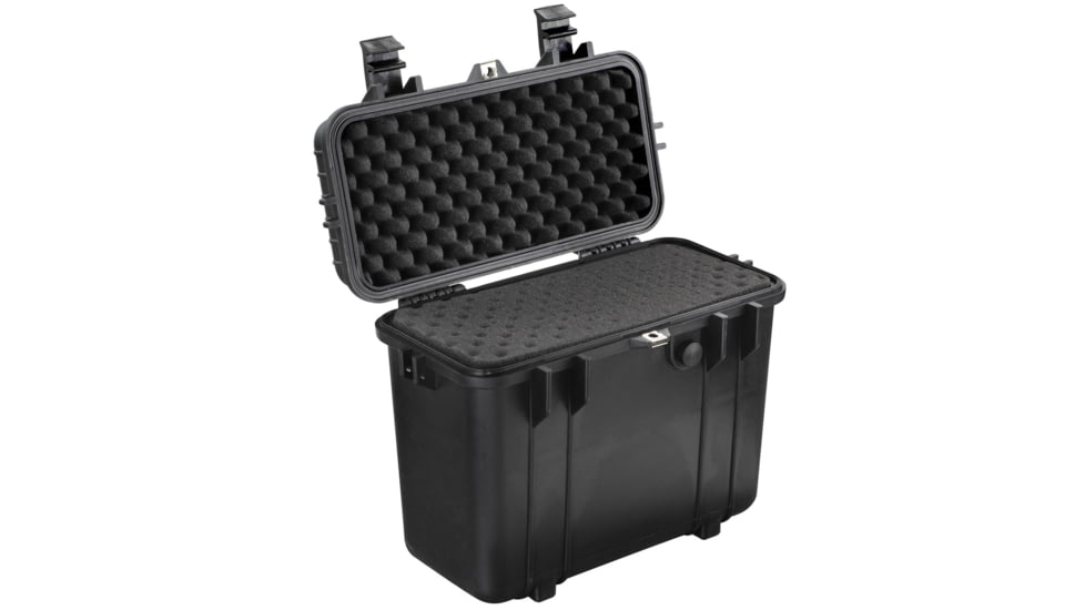 Eylar Compact Tall 16.93in Protective Gear Case Water and Shock Resistant w/ Foam, Black, SA00004