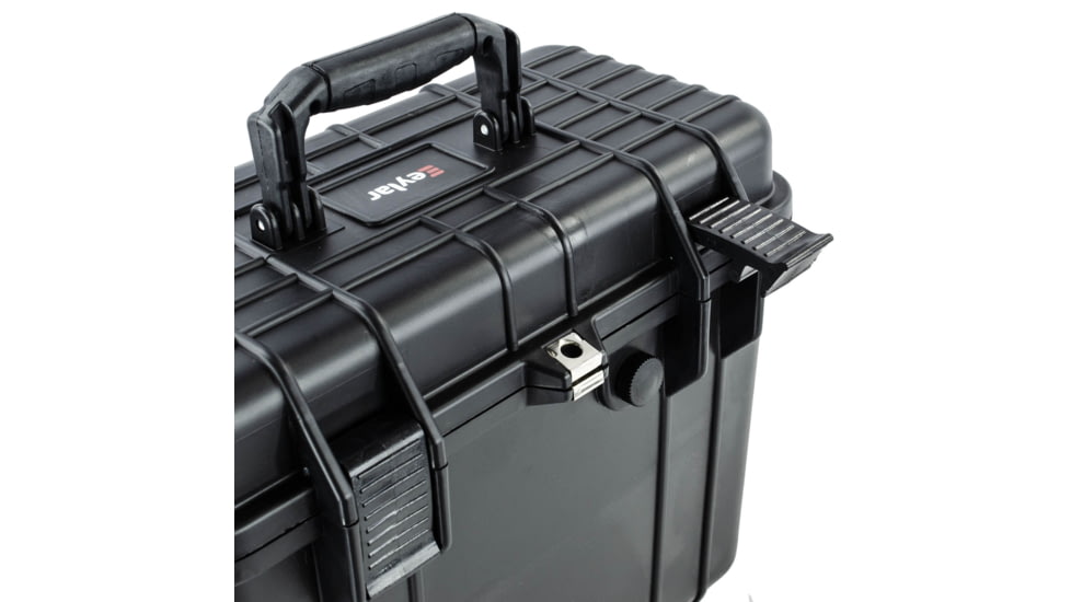 Eylar Compact Tall 16.93in Protective Gear Case Water and Shock Resistant w/ Foam, Black, SA00004