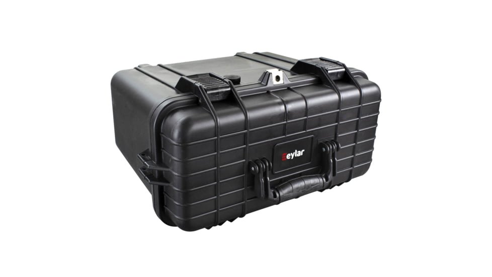 Eylar Compact Tall 16.93in Protective Gear Case Water and Shock Resistant w/ Foam, Black, SA00004