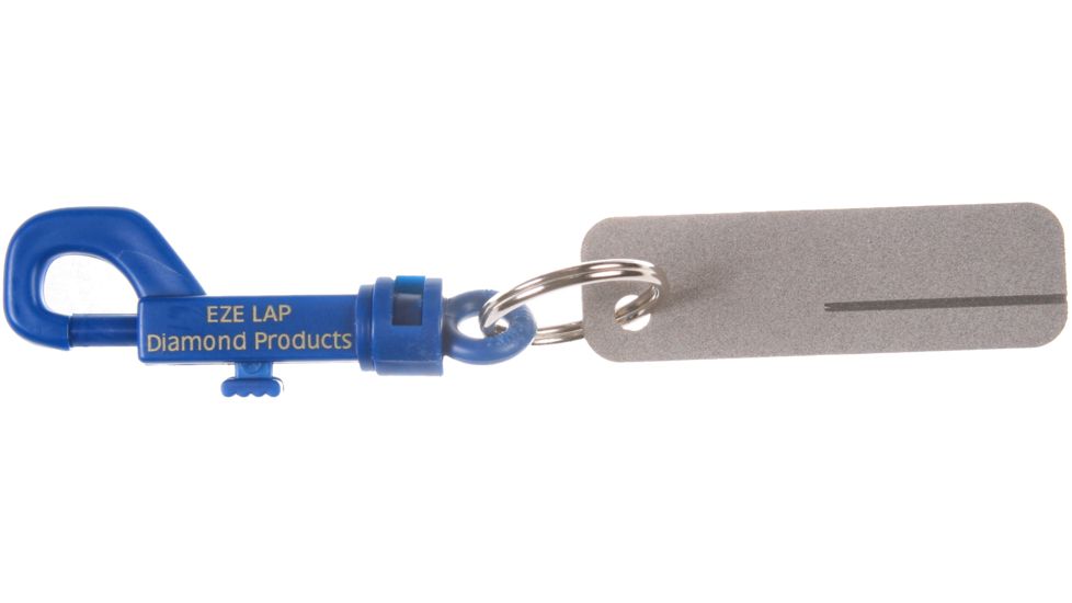 Eze-Lap .75x2.5in Diamond Stone w/ Groove for Fishhooks and Clip H