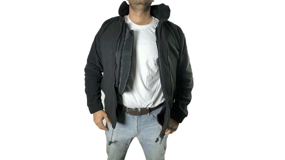 FAB Defense Masada Fleece Concealed Body Armor Vest, Level IIIA, Black, Large, Masada-Fleece-IIIA L