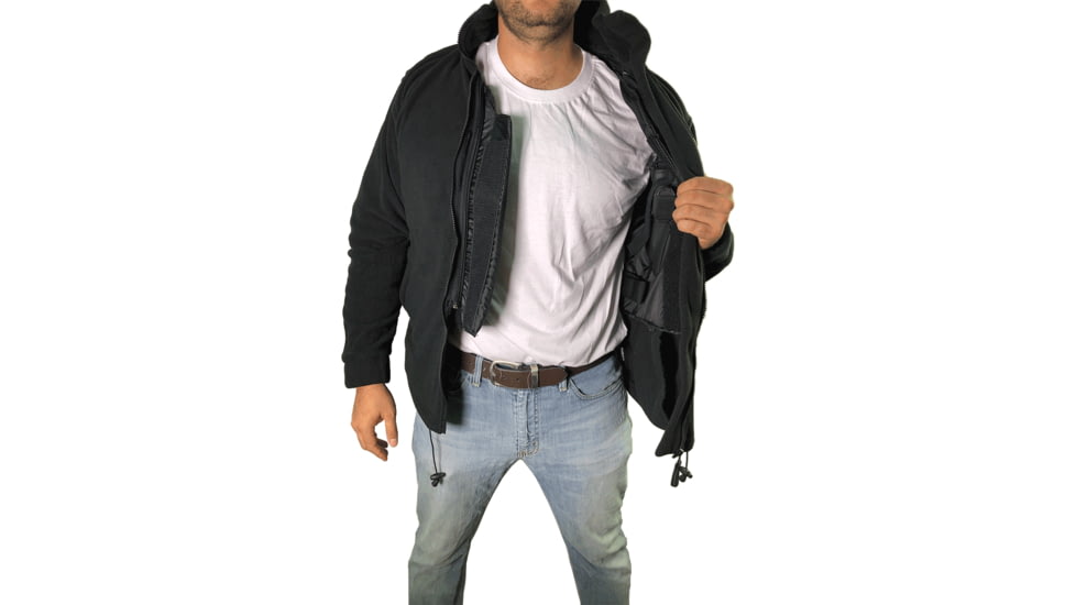 FAB Defense Masada Fleece Concealed Body Armor Vest, Level IIIA, Black, Large, Masada-Fleece-IIIA L