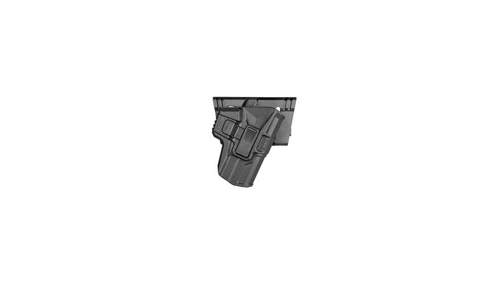 Scorpus Model M24 Belt Holster for Glock 17/19/22/31/41/43, CZ 75, SIG Sauer P226, H&amp;K USP 9mm, Colt M1911,  W/Level 2 Retention, Belt, Ambidextrous, Black, SC-24BG9RB