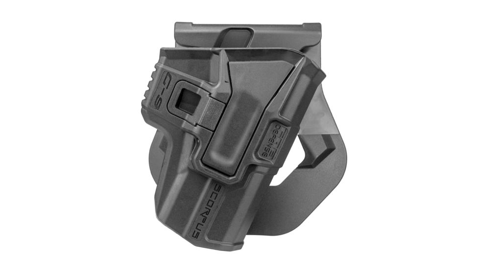 FAB Defense Model M24 Kydex Holster for S&amp;W M&amp;P 9/40 Full Frame and Pro Models, Paddle, Right Hand, Black, SC-24PMPB