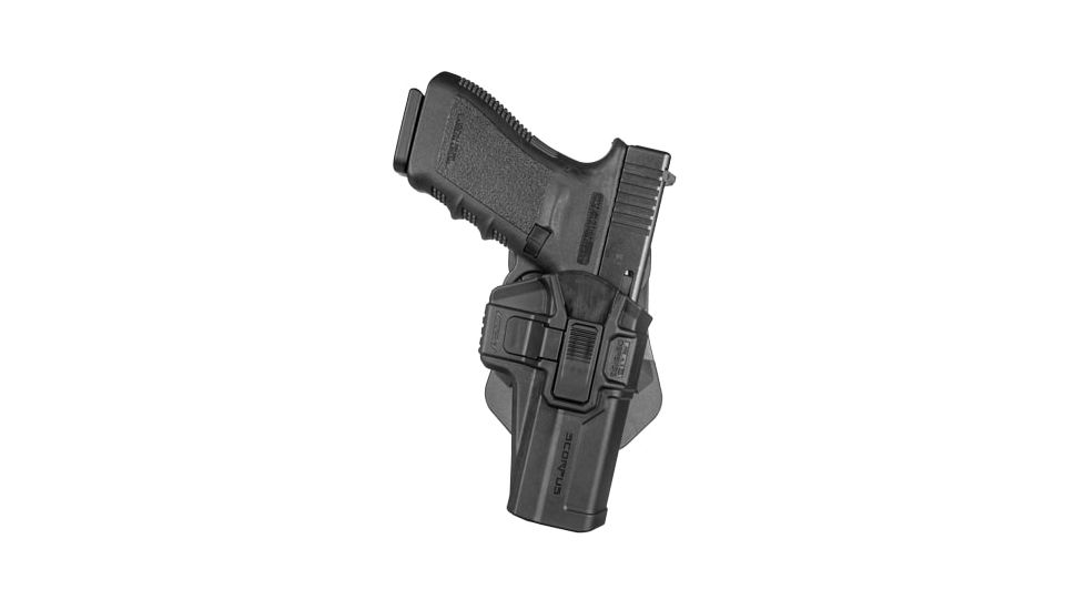 Scorpus M1 Level II Retention OWB Belt/Paddle Holster, Glock 20/Glock 37/Glock 29/Glock 38/Glock 30/Glock 36/Glock 39/Glock 21/Glock 40, Right Hand, Matte, Black, SC-G21RB