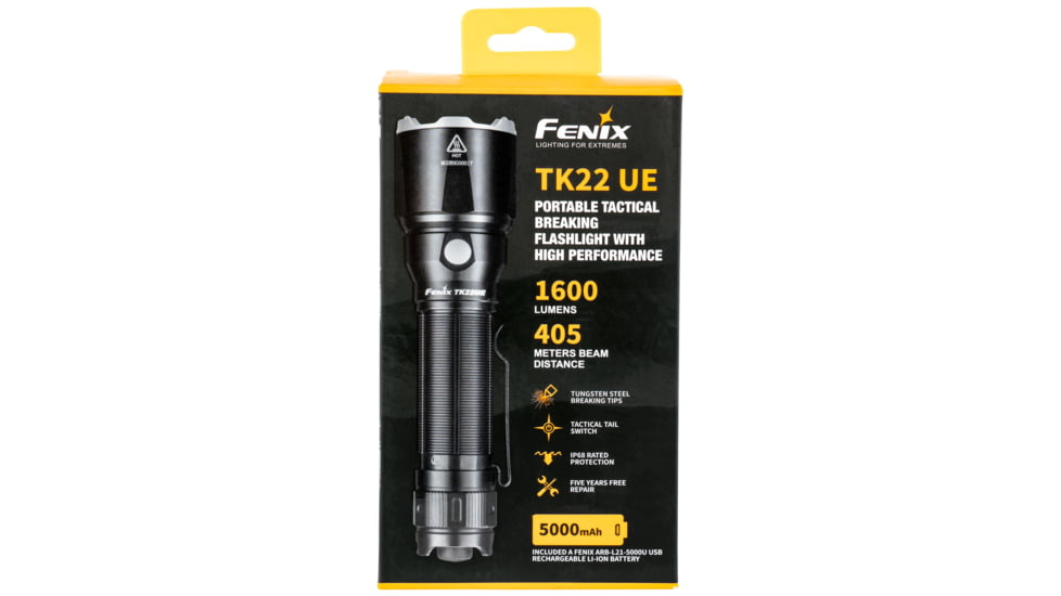 Fenix FX-TK22UE TK22UE 1600/500/150/20 Lumens LED Aluminum/Steel Blac