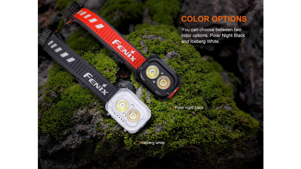 Fenix Lighting HL18R-T V2.0 Lithium Ion 800 Lumens Luminus SST25 white LED, SST20 CRI80 LED, 2835 LED Headlamp, Black, HL18RTV2BK