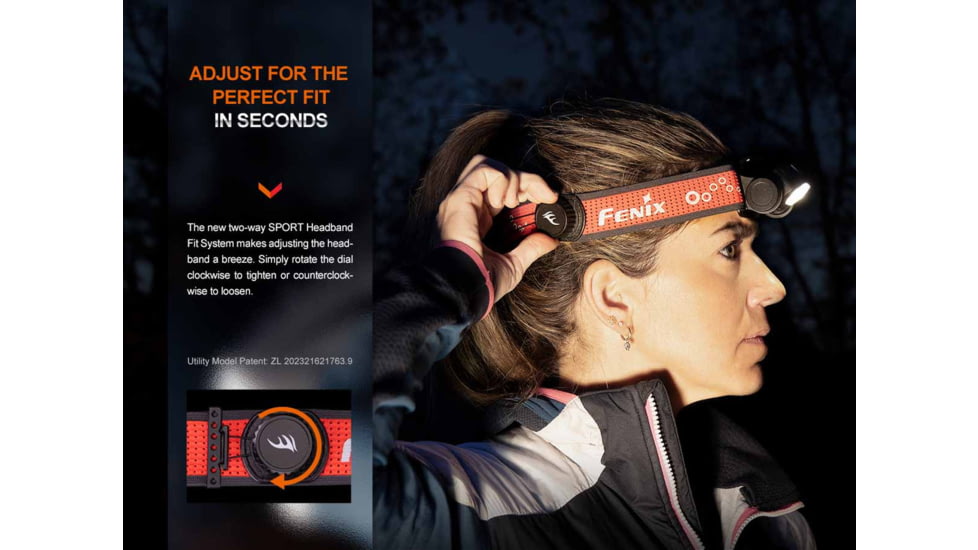 Fenix Lighting HM65R-T V2.0 Lithium Ion 1600 Lumens Luminus SST40 LED, Luminus SST20 LED Headlamp, Black, HM65RTV2BK
