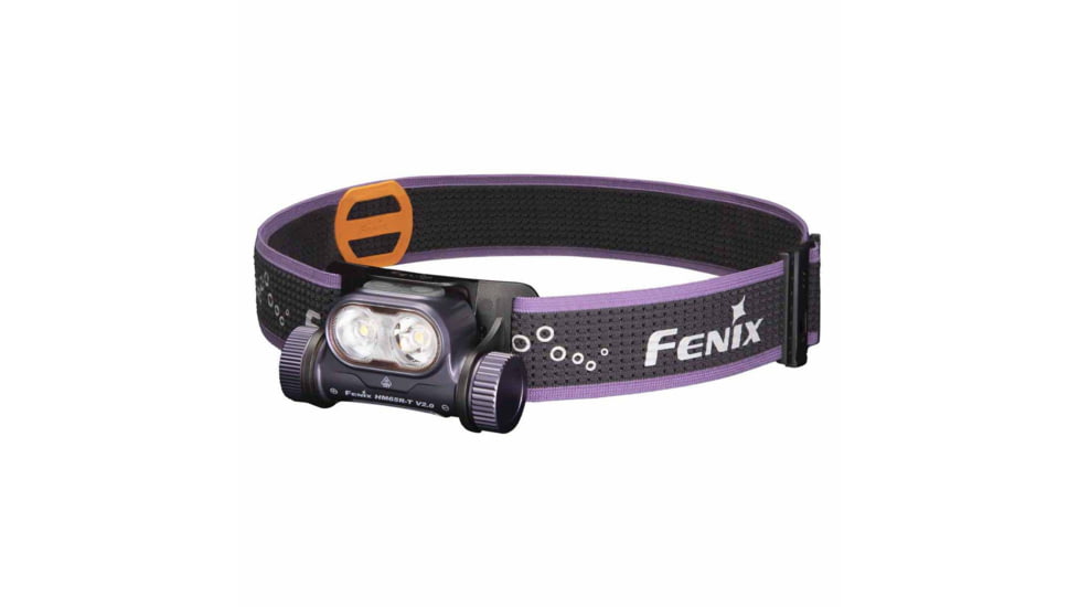 Fenix Lighting HM65R-T V2.0 Lithium Ion 1600 Lumens Luminus SST40 LED, Luminus SST20 LED Headlamp, Purple, HM65RTV2PR