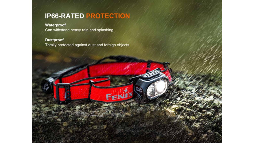 Fenix Lighting HP12R-T Lithium Ion 1300 Lumens Luminus SST25, Luminus SST20 CR480, 2835 LED Headlamp, Red, HP12RTRD