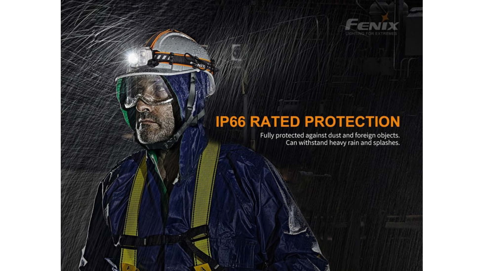 Fenix Lighting HP16R 1250 Lumens Luminus SST40 LED, Cree XP-G3 S4 LED, 2835 LED Headlamp, Gray, HP16RXBK