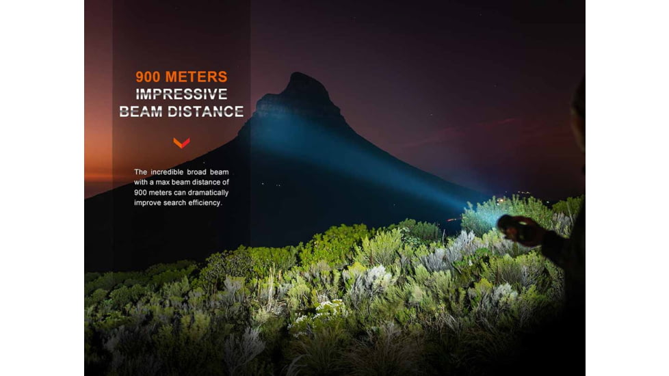 Fenix Lighting LR40R V2.0 Lithium Ion 15000 Lumens Luminus SFT70 LED, Lumileds HL2X LED Flashlight, Black, LR40R2BK