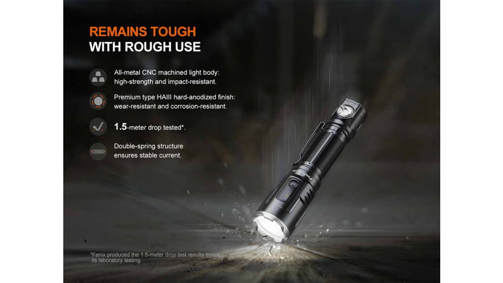 Fenix Lighting TK25R Lithium Ion 3600 Lumens Luminus Cree11 lig XHP50.3-LED Flashlight, Black, TK25RTCBK