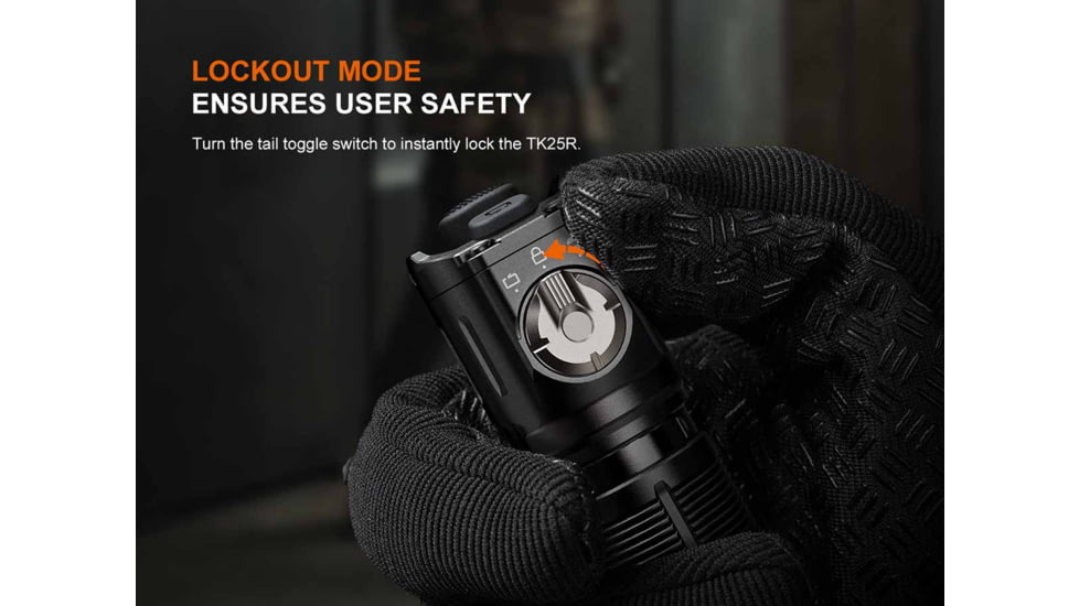 Fenix Lighting TK25R Lithium Ion 3600 Lumens Luminus Cree11 lig XHP50.3-LED Flashlight, Black, TK25RTCBK