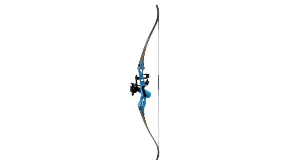 Fin-Finder Bank Runner Recurve Winch Pro Package, 35lbs, RH, Blue 81380