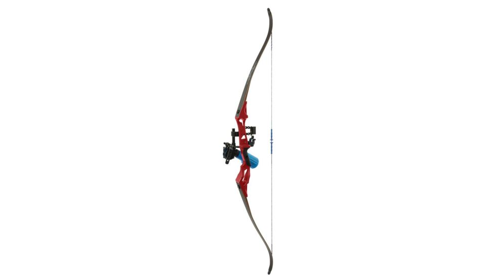 Fin-Finder Bank Runner Recurve Winch Pro Package, 35lbs, RH, Red 81381
