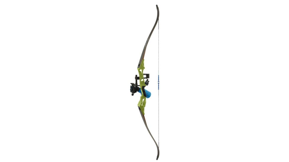 Fin-Finder Bank Runner Recurve Winch Pro Package, 35lbs, RH, Green 81382